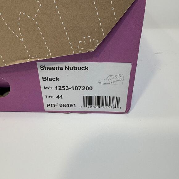 Dansko Sheena Slouchy Black Leather Wedge Bootie Women’s Size 41/10.5 - Picture 11 of 14